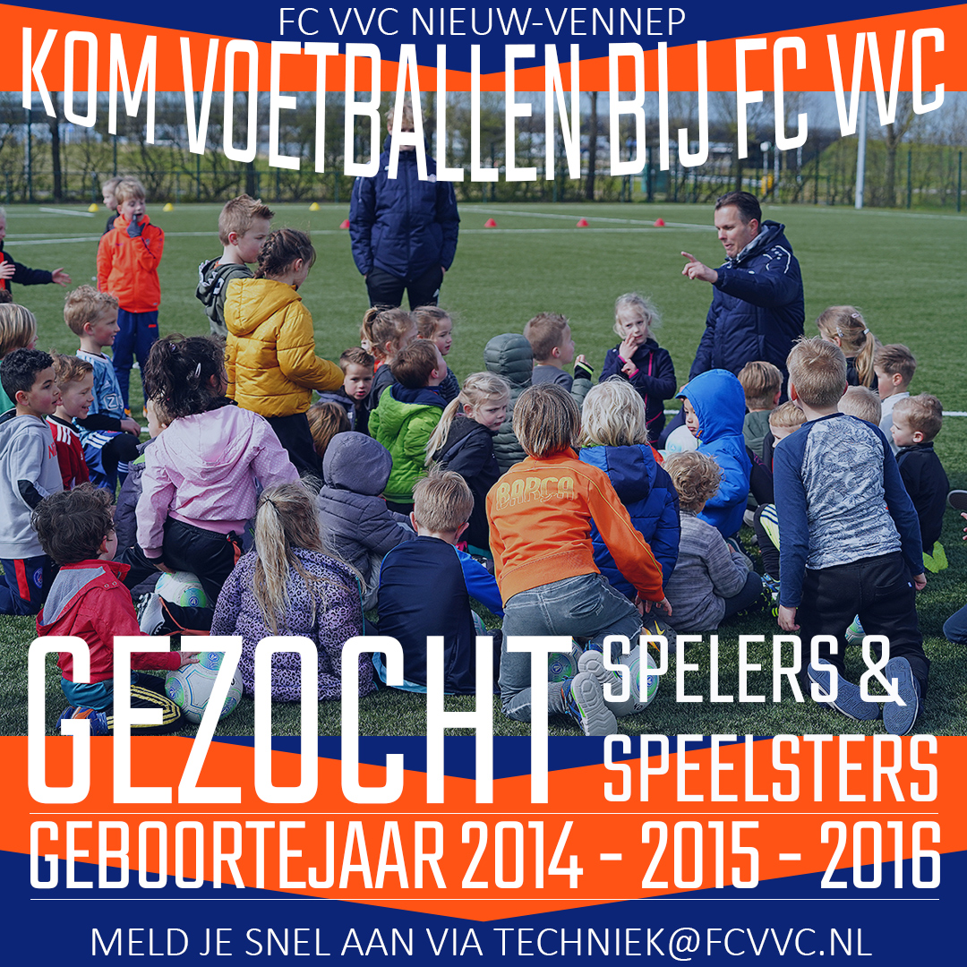 FC VVC zoekt jong talent uit 2014-2015-2016