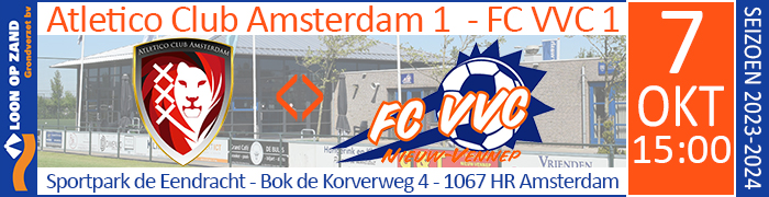Atletico Club Amsterdam 1 - FC VVC 1 :: Loon op Zand