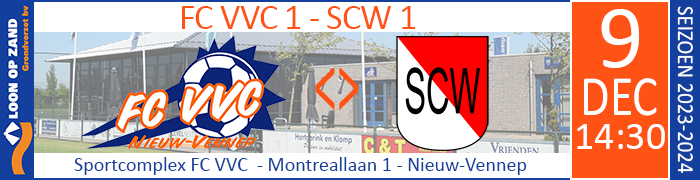 FC VVC 1 - SCW 1 :: Loon op Zand