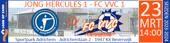 JONG HERCULES 1 - FC VVC 1 :: Loon op Zand