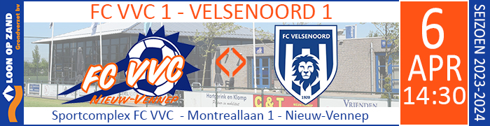 FC VVC 1 - VELSENOORD 1 :: Loon op Zand
