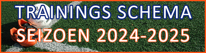 Trainings Schema Seizoen 2024-2025