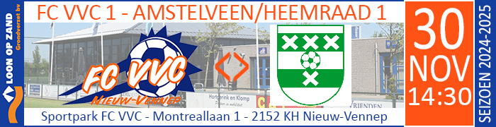 FC VVC 1 - AMSTELVEEN/HEEMRAAD 1 :: Loon op Zand