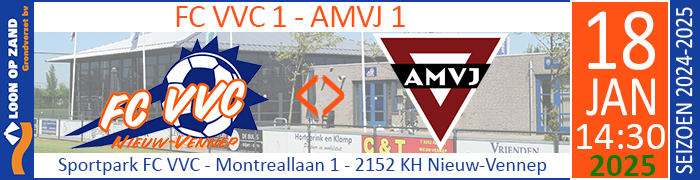 FC VVC 1 - AMVJ 1 :: Loon op Zand