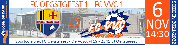 FC OEGSTGEEST 1 - FC VVC 1 uit