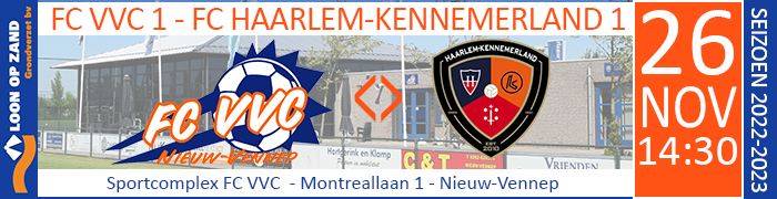 FC VVC 1 - FC Haarlem Kennemerland 1 :: Loon op Zand