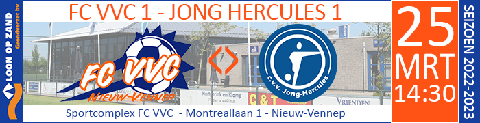 FC VVC 1 - Jong Hercules 1 :: Loon op Zand