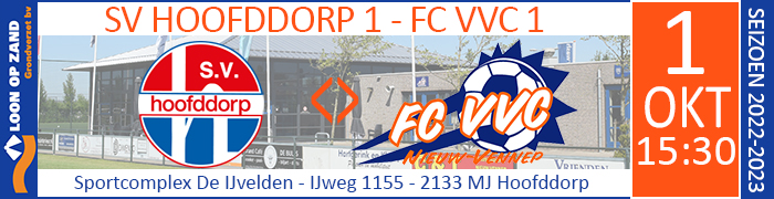 SV HOOFDDORP 1 - FC VVC 1 :: Loon op Zand