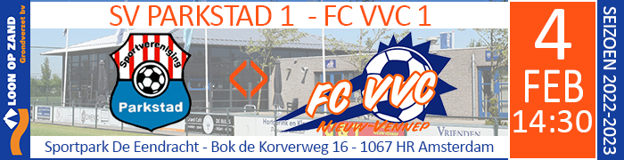 SV PARKSTAD 1 - FC VVC 1 :: Loon op Zand