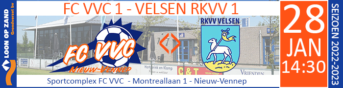 FC VVC 1 - FC VELSENOORD 1 :: Loon op Zand