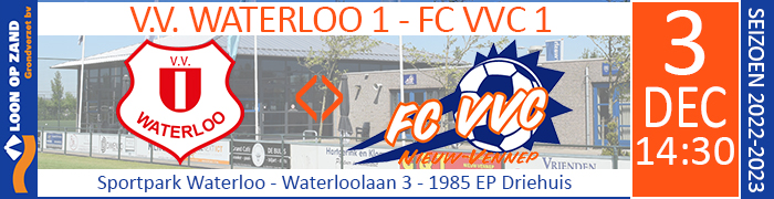 V.V. WATERLOO 1 - FC VVC 1 :: Loon op Zand