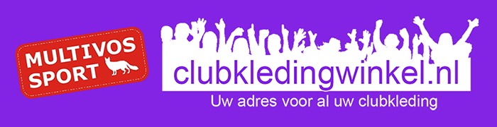 Multivos & Clubkledingwinkel sponsor scorebord FC VVC